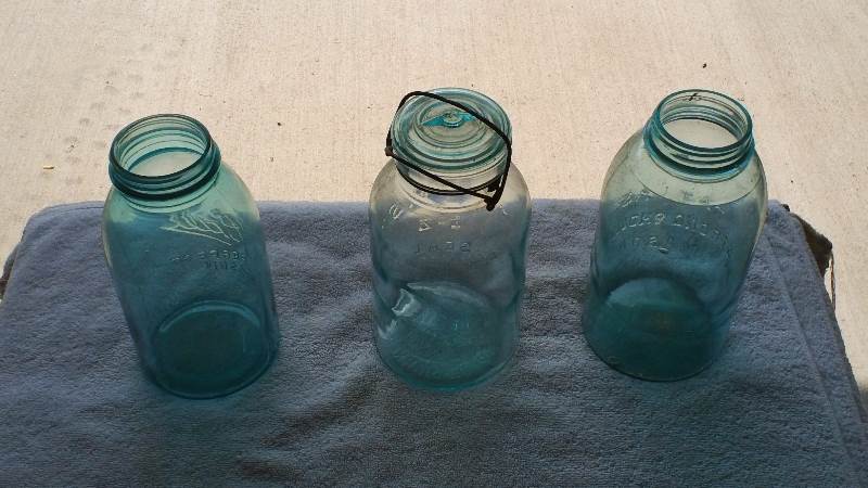 Antique mason jars