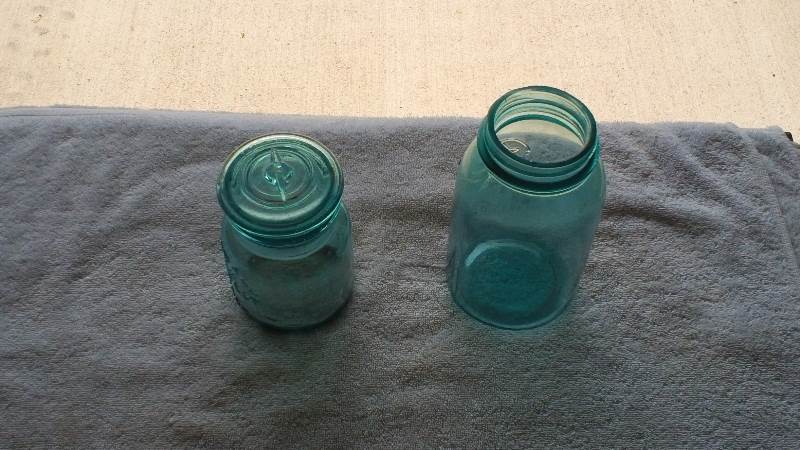 Antique mason jars