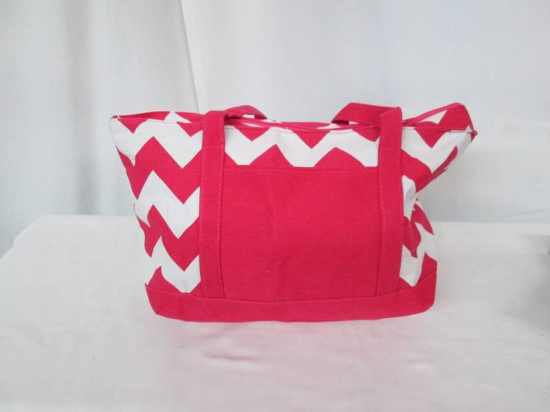 Pink & White Tote