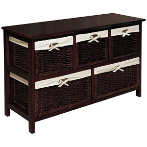 Badger Baskets Cherry Storage Unit - Wicker Baskets