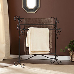 Southern Enterprises Metal Scroll Blanket Rack