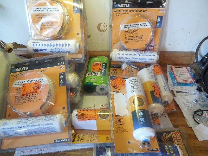 lot 36 image: 15 WATER FILTER INSTALLATION KITS & FILTERS