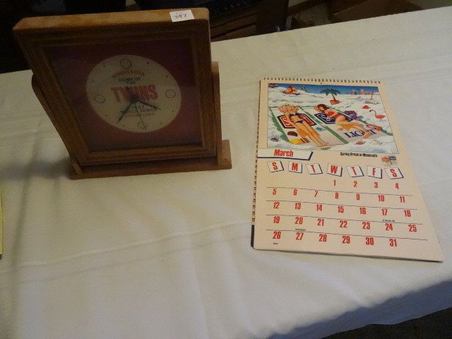 MN. Twins Clock