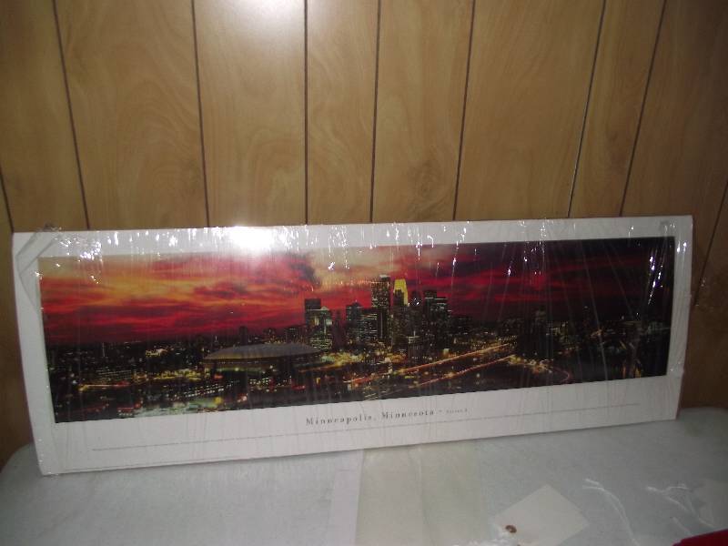 lot 32 image: Minneapolis, Minnesota- Series 2, picture by James Blakeway 2002, panoramic view of city, unframed, not signed