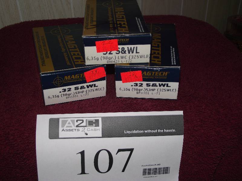 lot 107 image: .32 S&W Long 33 LWC and 75 JHP