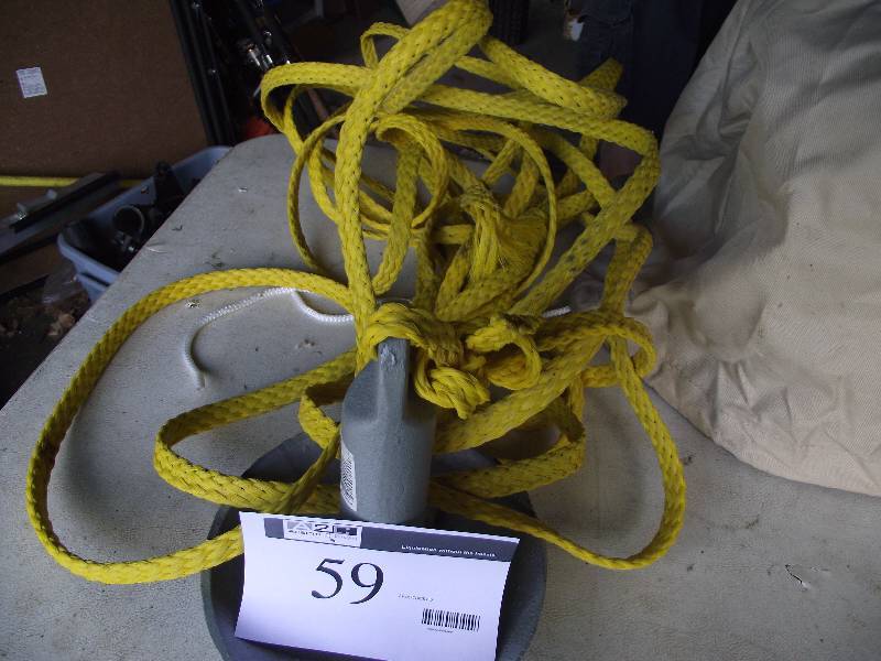 lot 59 image: M12 anchor with poly rope