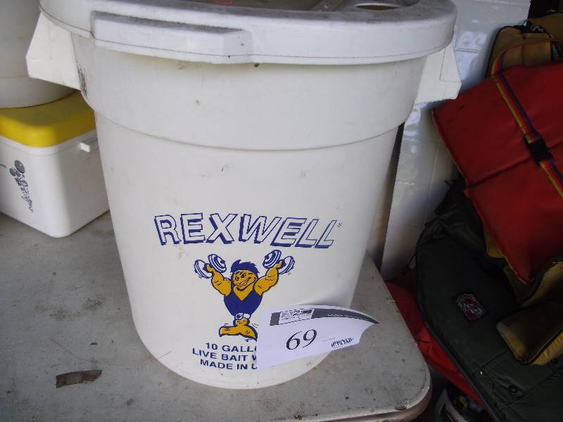 lot 69 image: Rexwell 10 gallon aerated live baited well