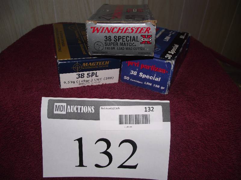 lot 132 image: 38 special 40 lead rn and 65 lwc