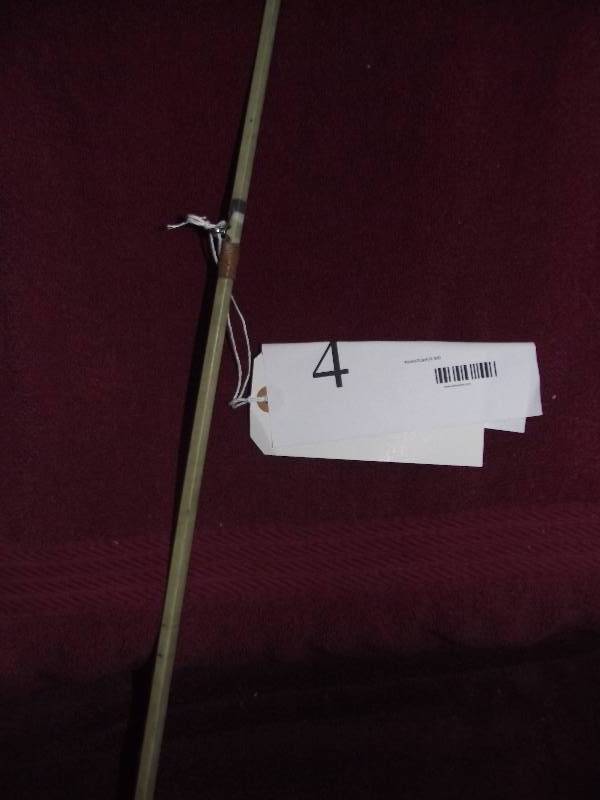 lot 4 image: Wright and McGill square tapered glass casting rod 59in. long.