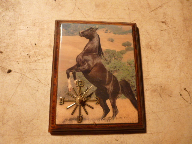 lot 21 image: Horse  Clock