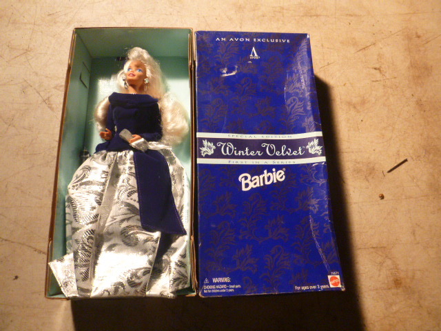 lot 111 image: Winter Velvet Barbie Doll