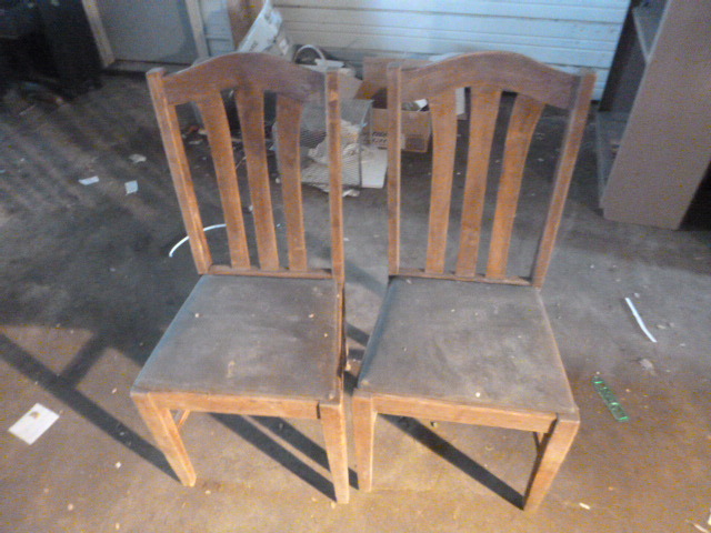 lot 130 image: 2 Wood Chairs