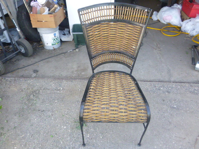 lot 197 image: Metal and Woven Chair