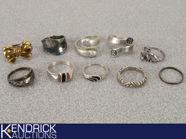 38.8 grams of .925 Silver Rings