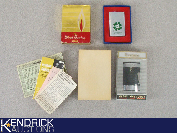 2 Vintage Ronson, and Wind Master Lighters in Original Boxes
