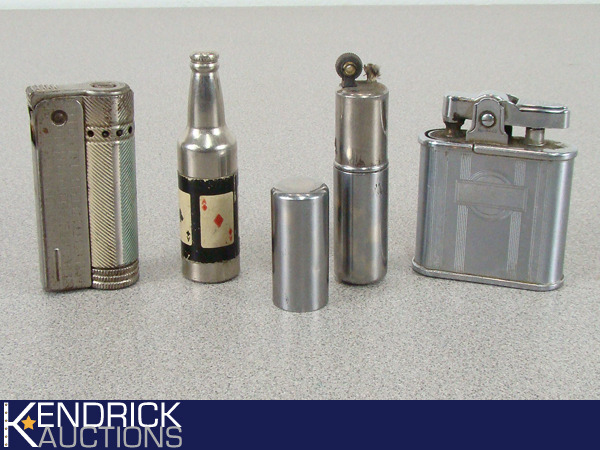 4 Vintage Collectible Unique Lighters