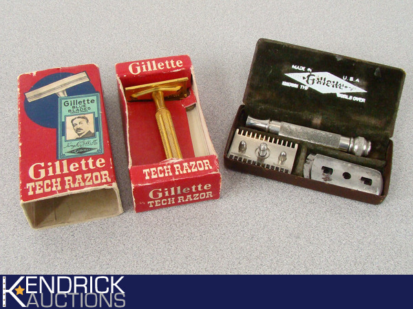 2 Vintage Gillette Razors with Original Boxes