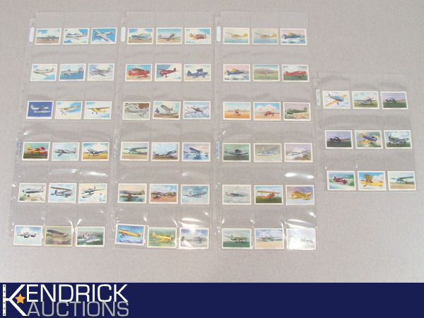 63 Vintage MINT Airplane Cigarette Cards