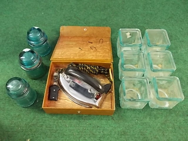 Insulators, Votives, Travel Iron