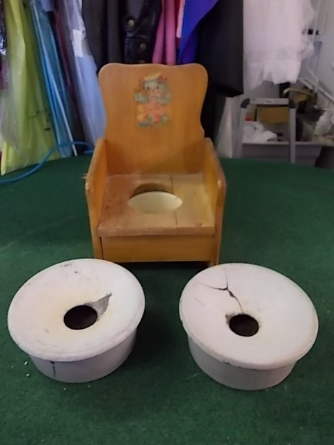 Potty Chair & 2 Other Pots