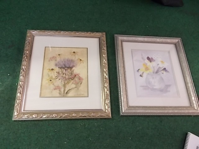 2 Floral Pictures 18 x 16
