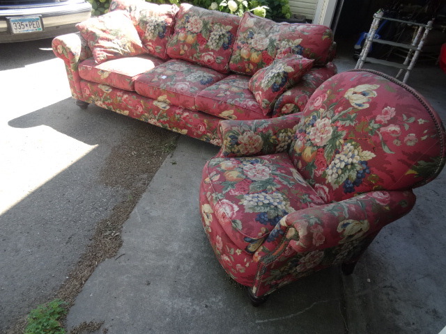 Sofa and Matching Chair