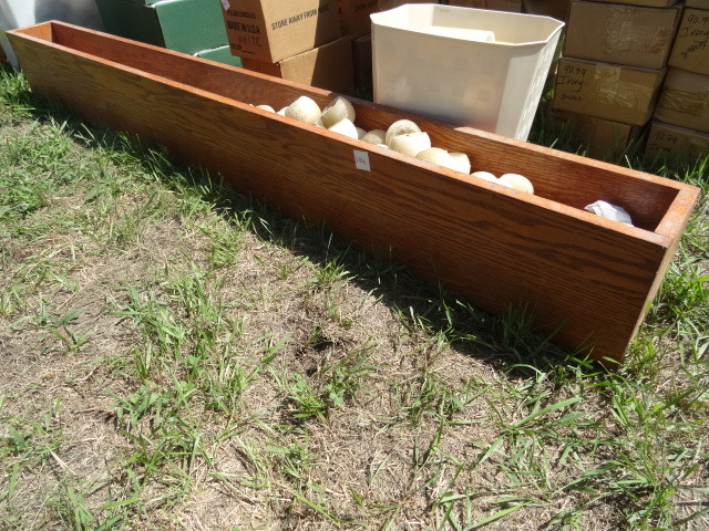 Wood Box with Candles