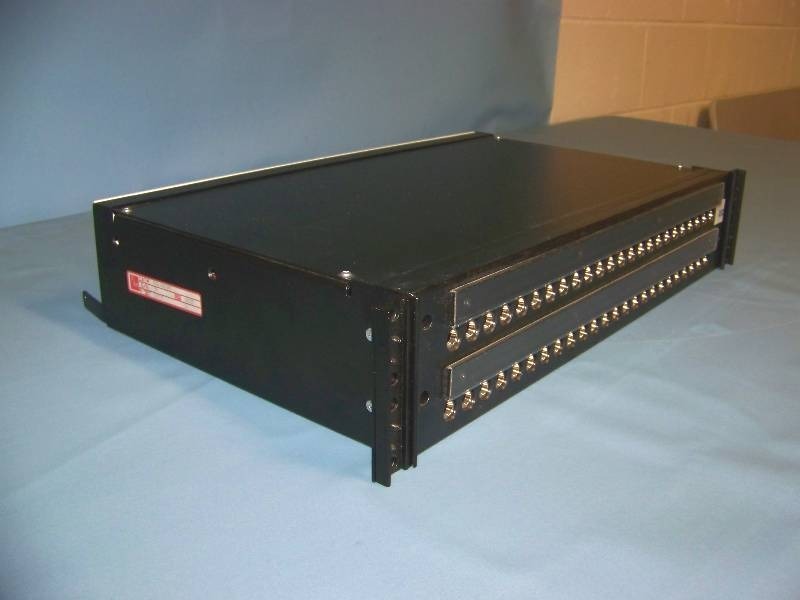 lot 74 image: ADC, Patch Panels in Case  Frame
