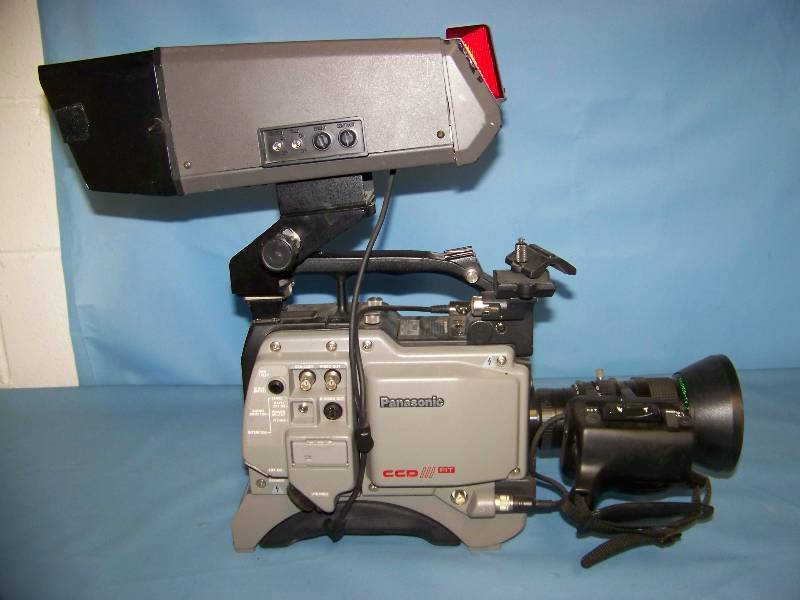 lot 54 image: Panasonic Color Video Camera, View Finder, Camera Remote Control Unit and Camera Cable