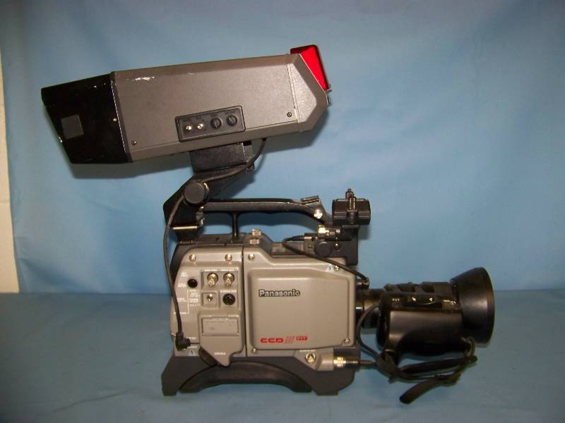 lot 55 image: Panasonic Color Video Camera, View Finder, Camera Remote Control Unit and Camera Cable