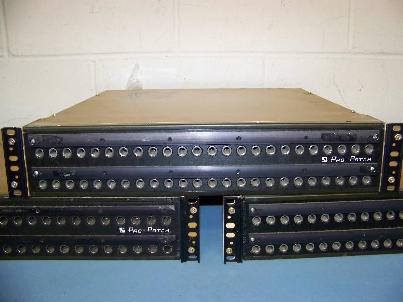 lot 77 image: (3) ADC, Pro-Patch, Patch Panels in Cases  Frames