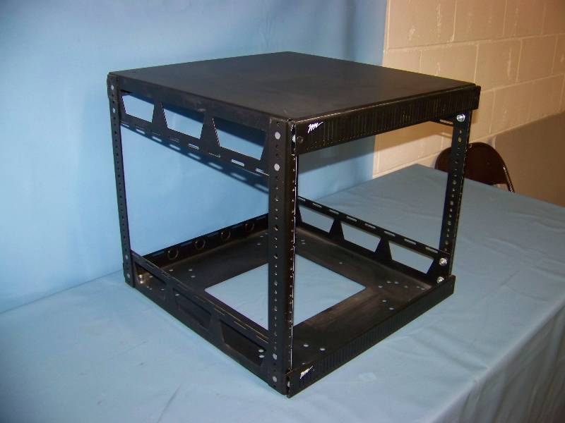 lot 61 image: Small  Compact, Audio  Video Equipment  Component Rack