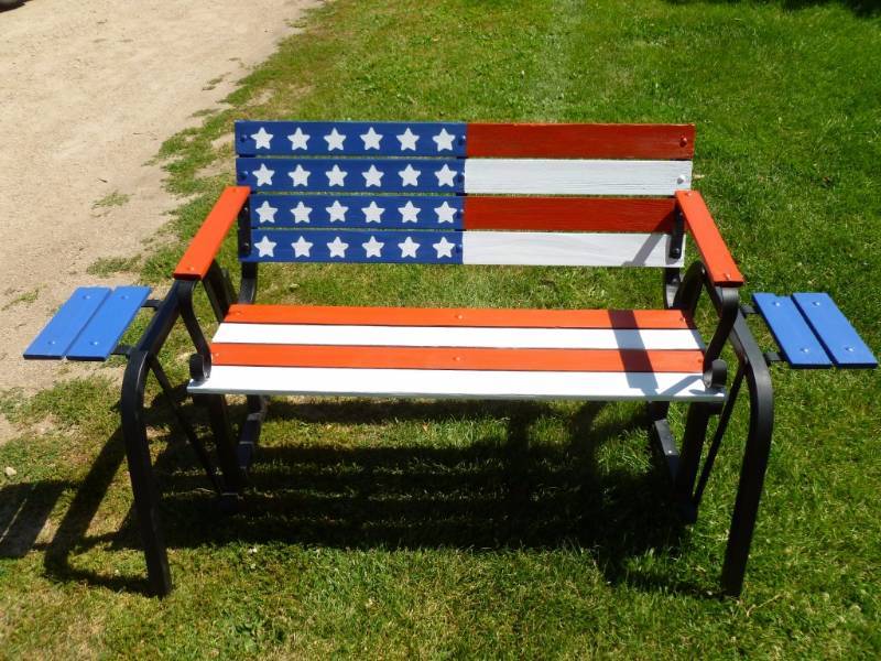 Patriotic Bench