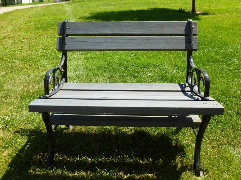 Cast Iron Framed Bench