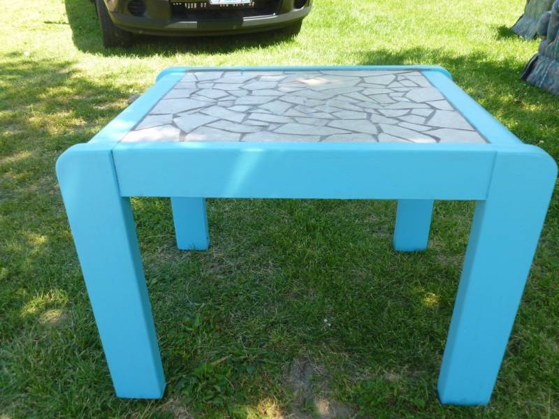 Ceramic Tiled Top Table