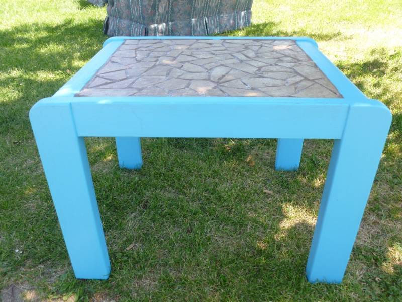 Ceramic Tiled Top Table