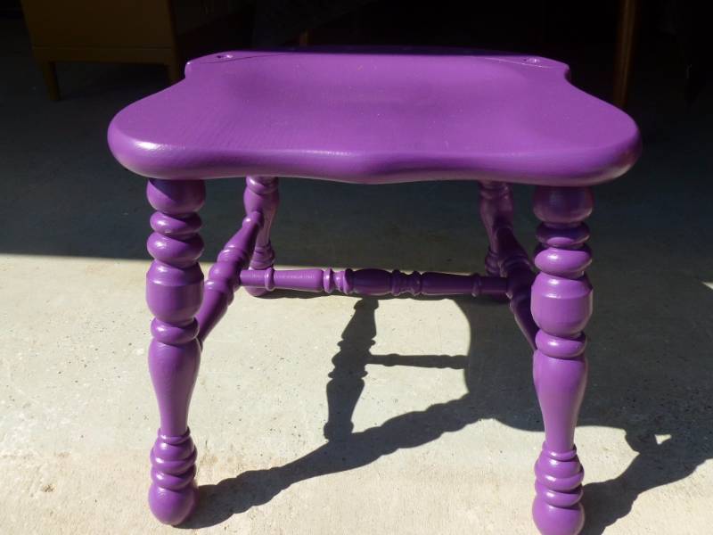 Painted Garden Stool