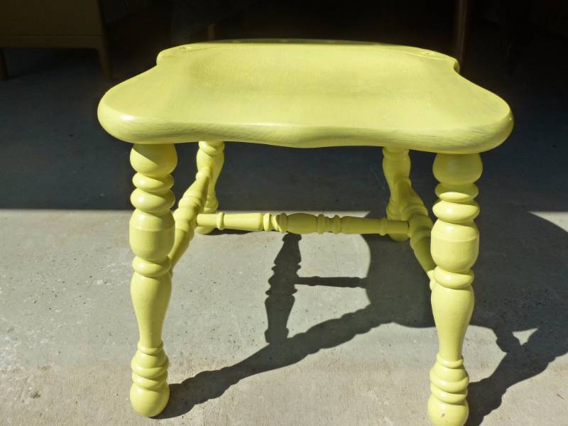 Painted Garden Stool