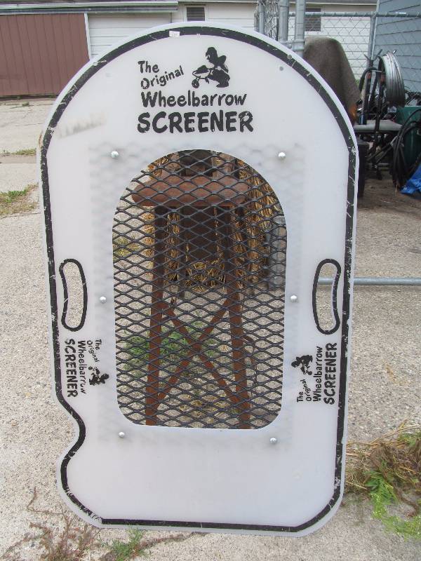 wheel barrow screener