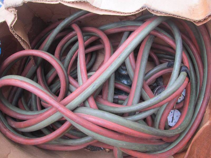 torch, hose, gages