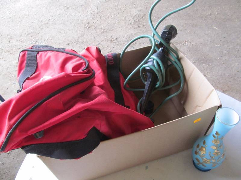 bag, vase, light