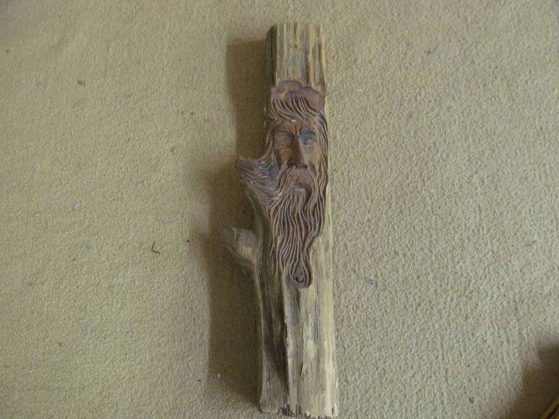 Hand carved wood