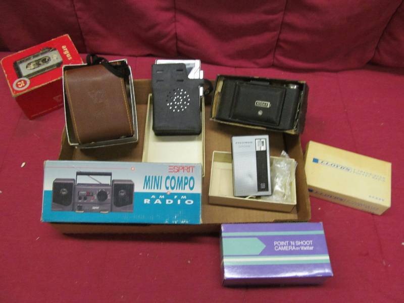 Cameras, radios