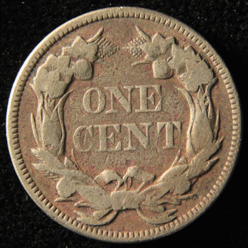 lot 1 image: 1857 FLYING EAGLE CENT FINE