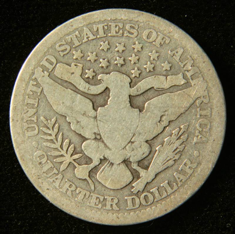 lot 10 image: 1915 BARBER SILVER QUARTER