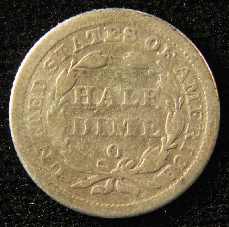 lot 27 image: 1858-O SEATED LIBERTY SILVER HALF DIME