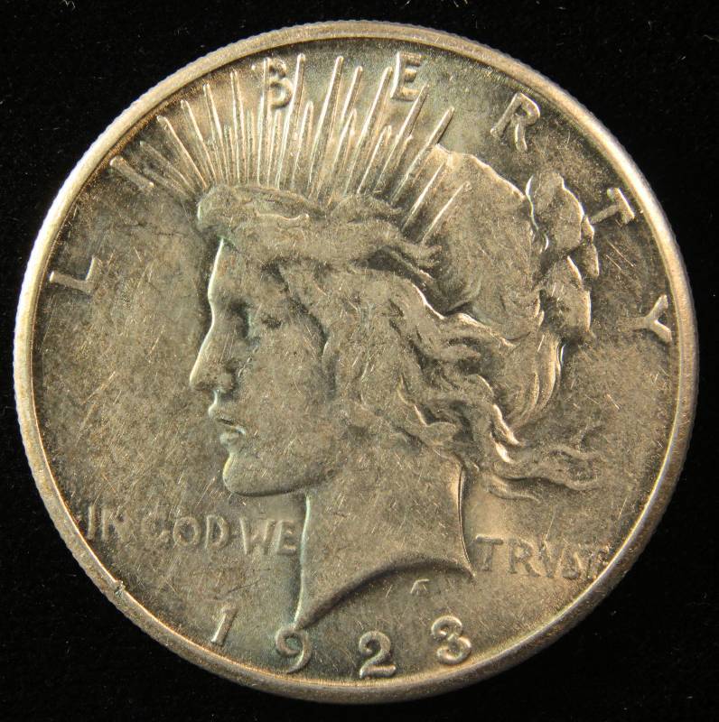 1923 S PEACE SILVER DOLLAR XF | AUGUST 26th RARE COIN AUCTION | K-BID