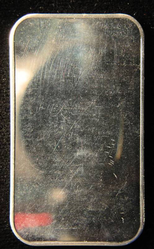 lot 47 image: 1 TROY OZ. .999 FINE SILVER JM BAR