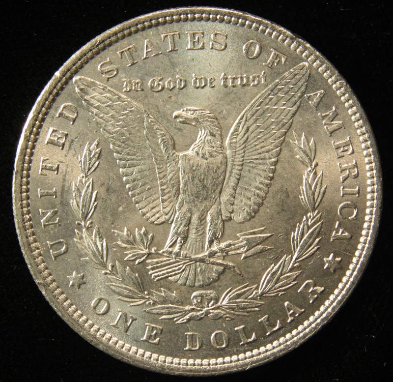 lot 48 image: 1896 MORGAN SILVER DOLLAR BU UNC