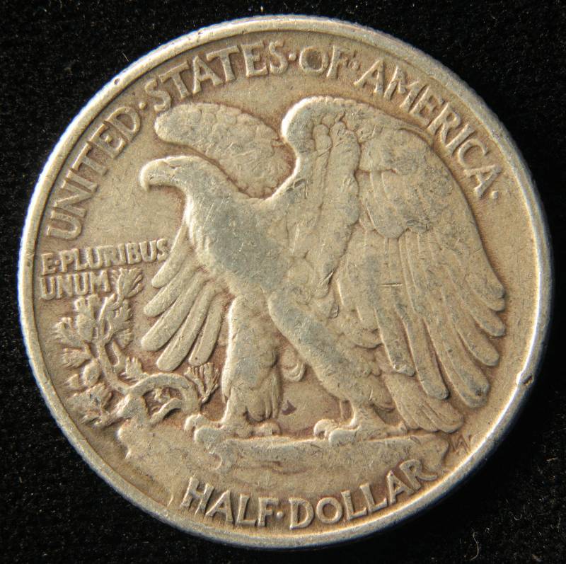 lot 55 image: 1945 WALKING LIBERTY SILVER HALF DOLLAR FINE
